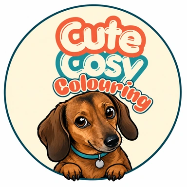 Cute Cosy Colouring — Richmond the dachshund
